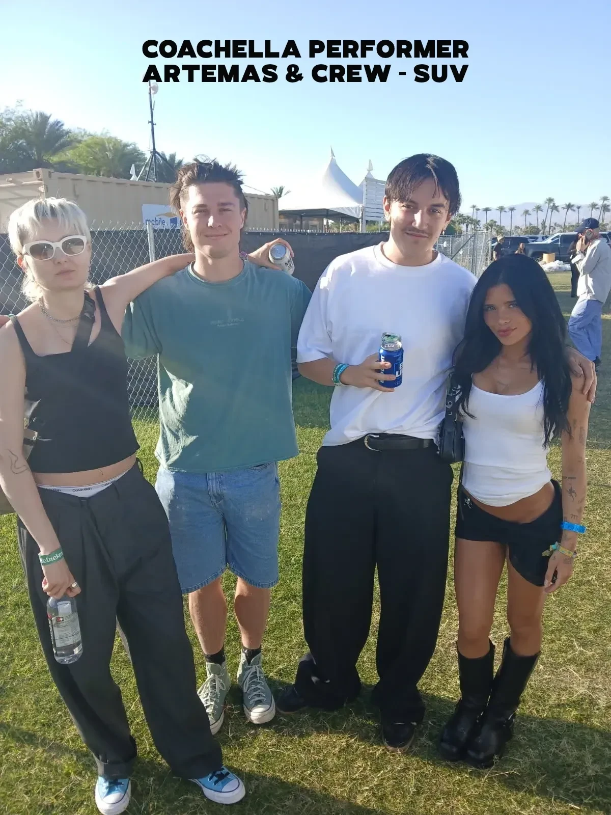 Coachella performer Artemas and crew transported via SUV